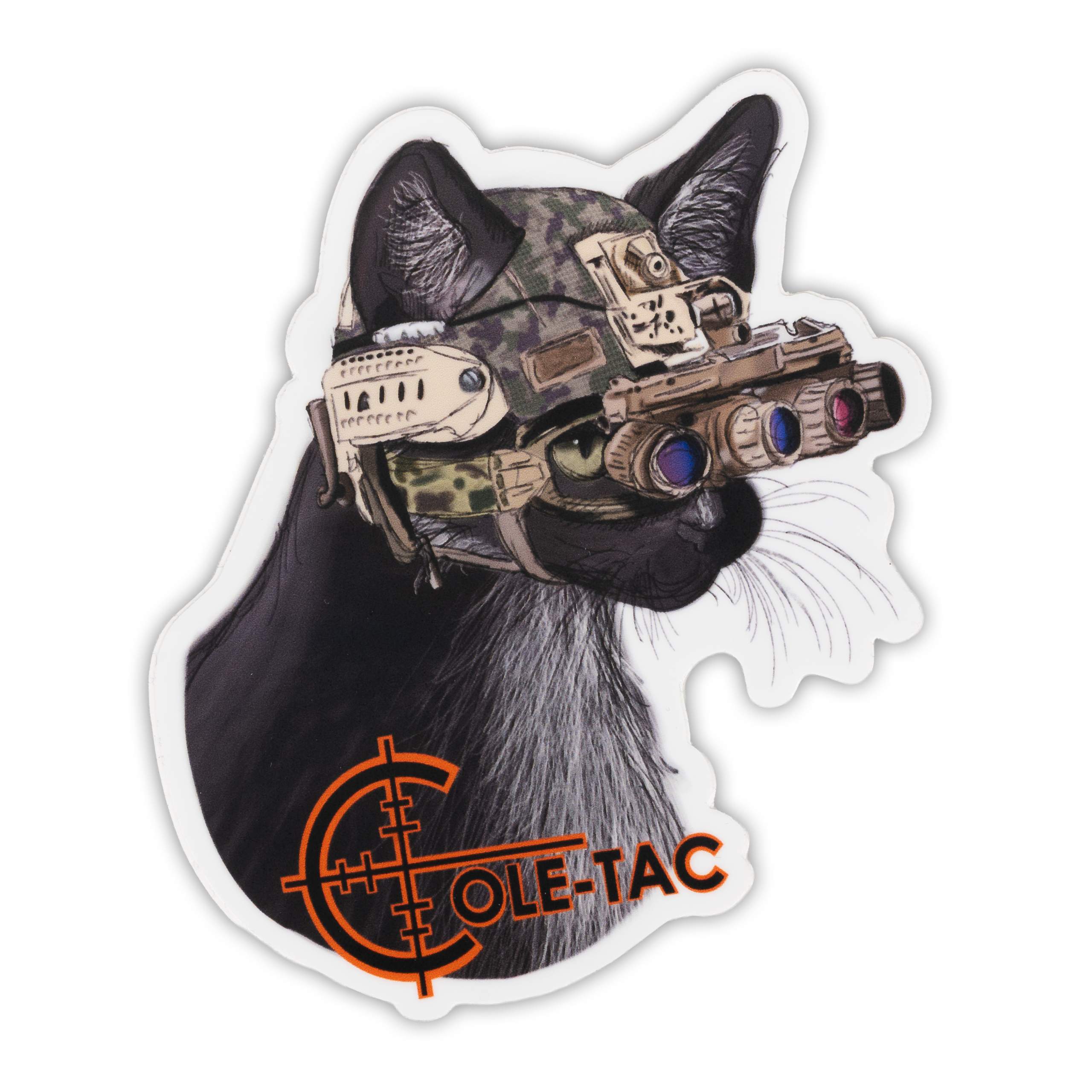 Sticker Night Cat