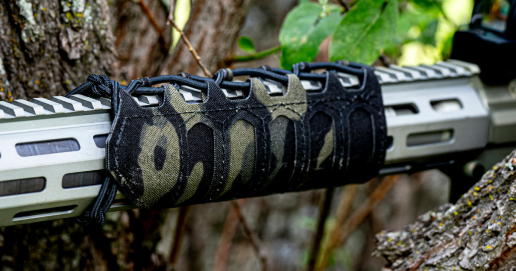 The Cole-TAC Handguard in black on a rifle.